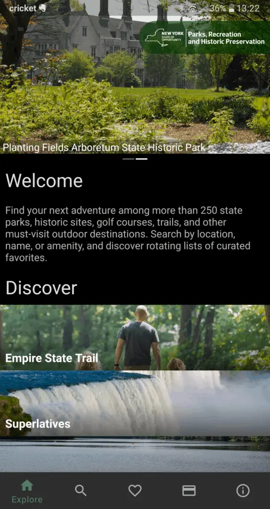 Parks Explorer app