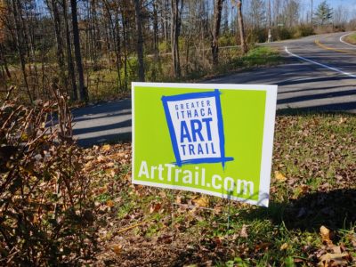 Greater Ithaca Art Trail sign
