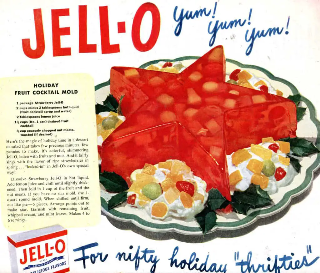 vintage Jell-O recipe
