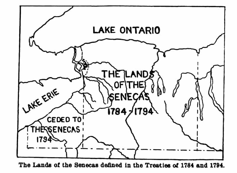 map of Canandaigua Treaty
