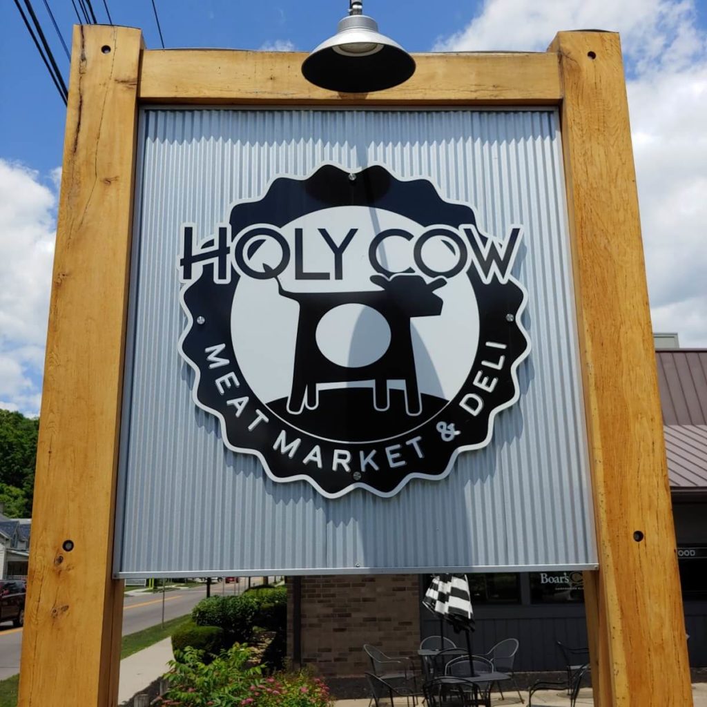 Holy Cow sign Watkins Glen
