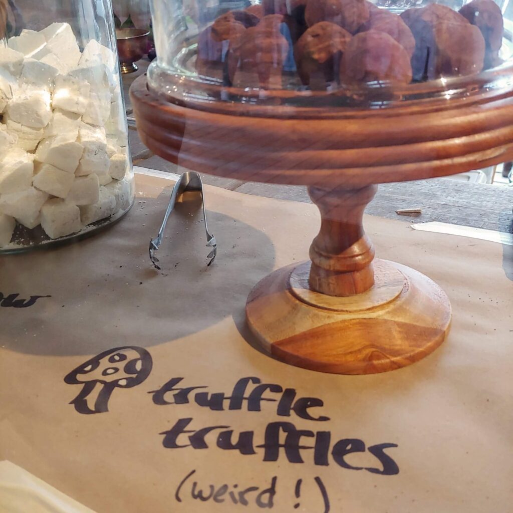 truffle chocolate display