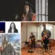 photos of singers and Unitarian church Ithaca