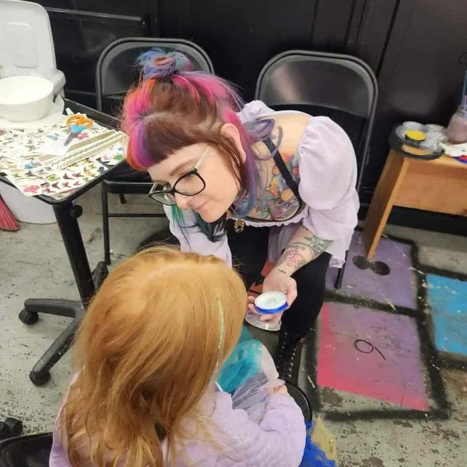 face painting at Fairy Fest