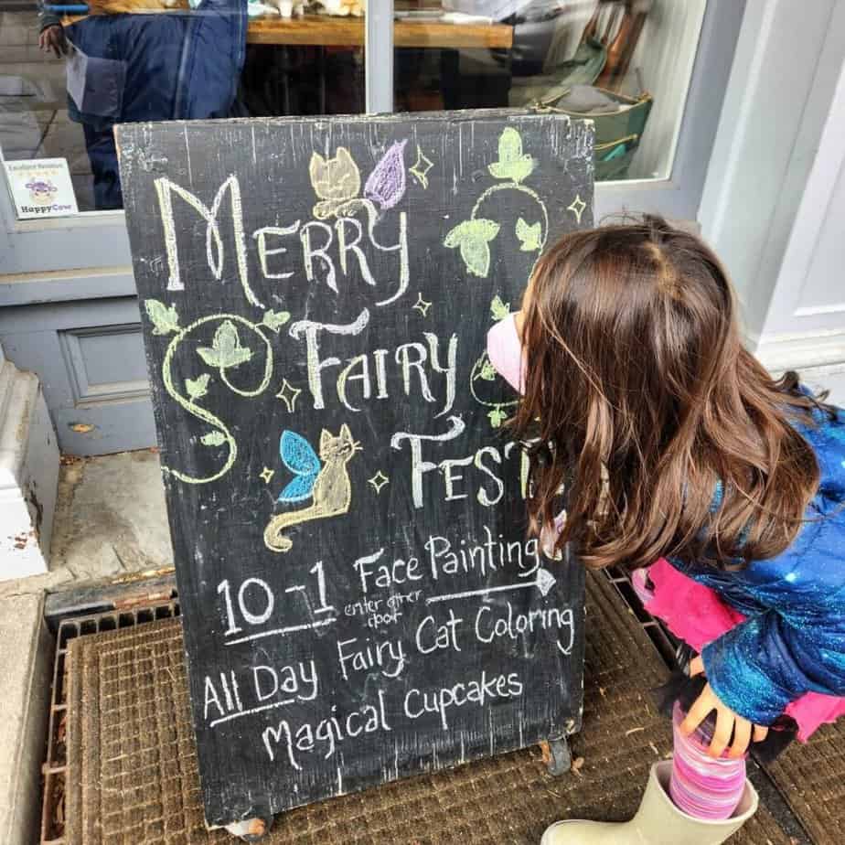Merry Fairy Fest sign