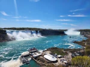 view of Niagara Falls from Canada